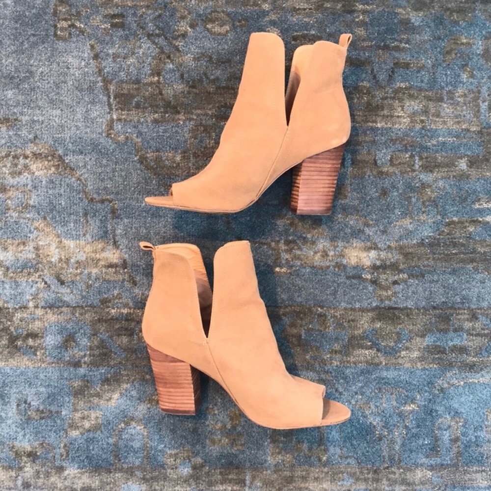 Nordstrom Peep Toe Booties | Size 8.5